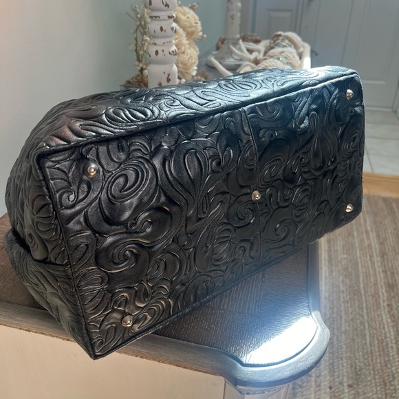 NWT BLK LEATHER Isadora BAG FAB DETAILING She’s a RoCk StAr💫 💥 FREE SHIPPING! - Picture 7 of 8